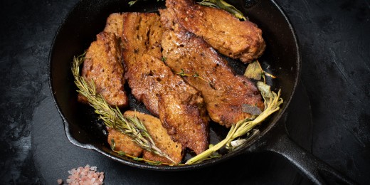 Le steak de seitan, une version vegan du traditionnel steak hâché