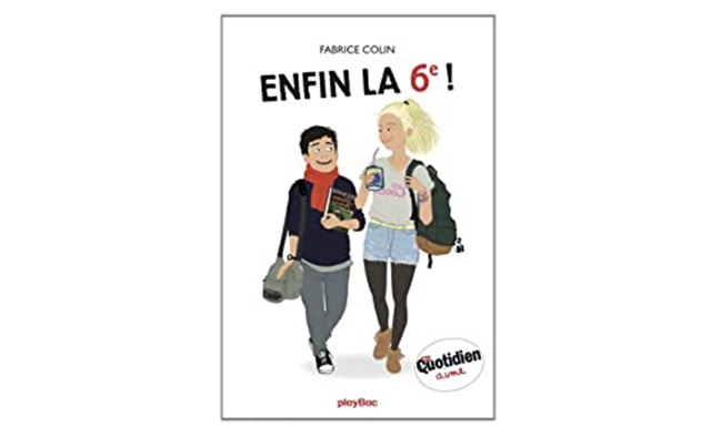 Cover livre jeunesse Enfin la 6e