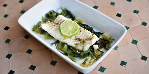 Recette de cabillaud avec plein de verdure