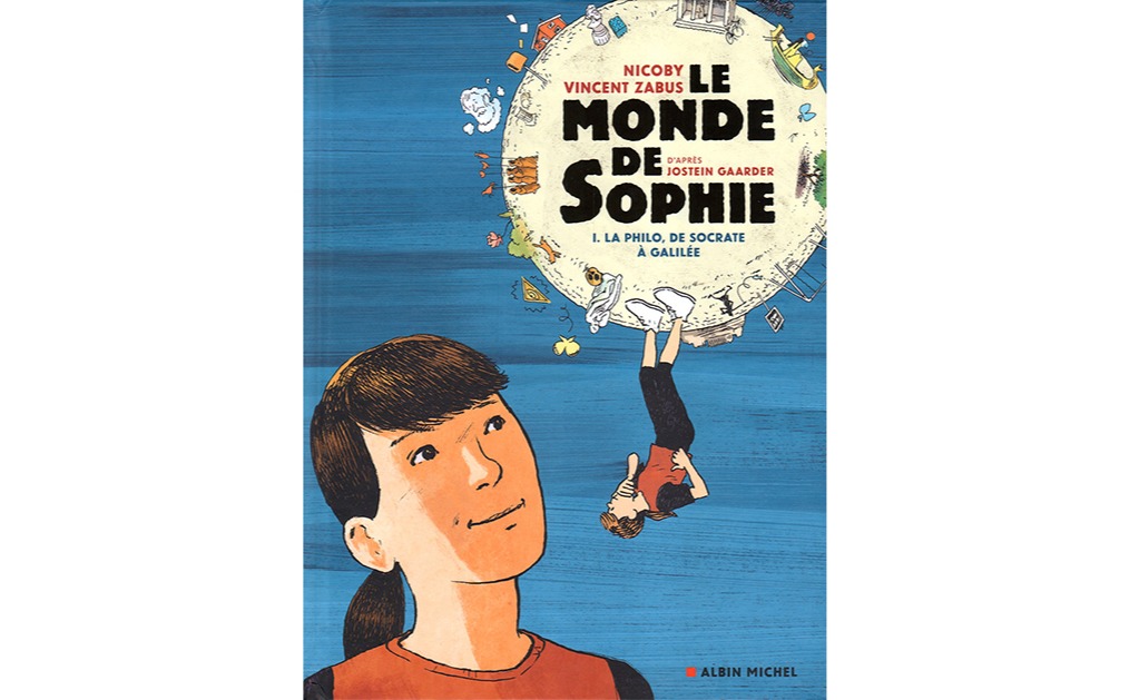 Cover livre Le monde Sophie en version BD philo