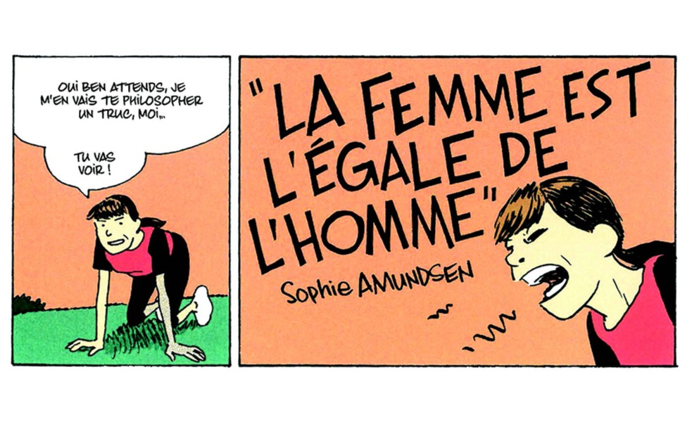livre Le monde Sophie en version BD philo