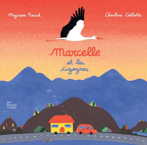Couverture littérature jeunesse Marcelle et les cigognes