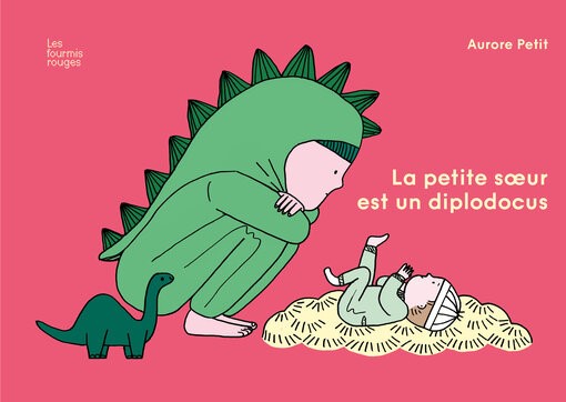 Couverture littérature jeunesse La petite sœur est un diplodocus