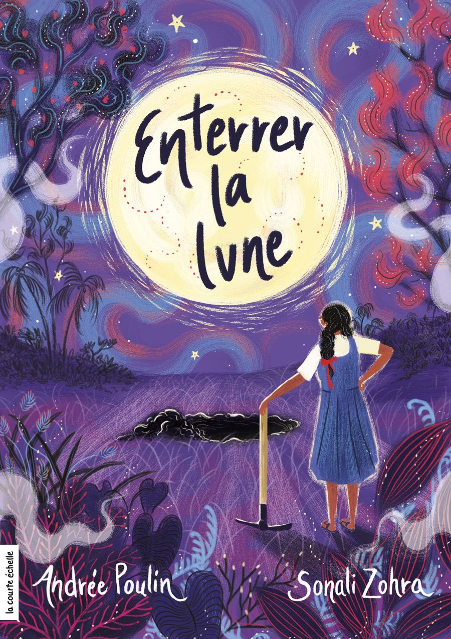 Cover livre jeunesse Versele 2024 Enterrer la lune