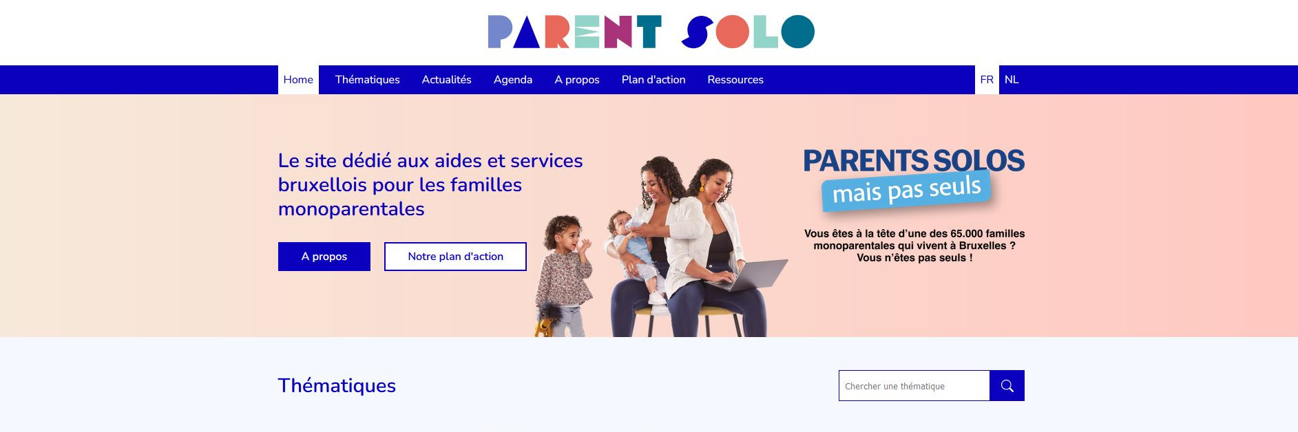 Site www.parentsolo.brussels