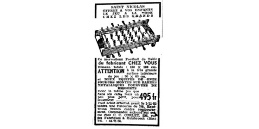 Coup de rétro sur la préhistoire des rapports entre le Ligueur et les joujoux en 1952