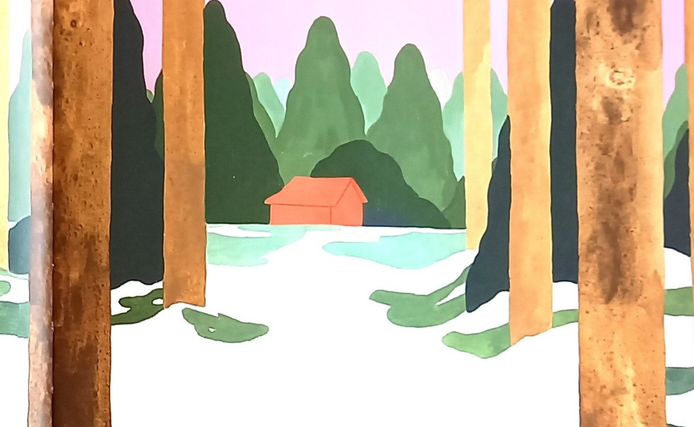 Presque une histoire de loup (Pastel) de Marine Schneider