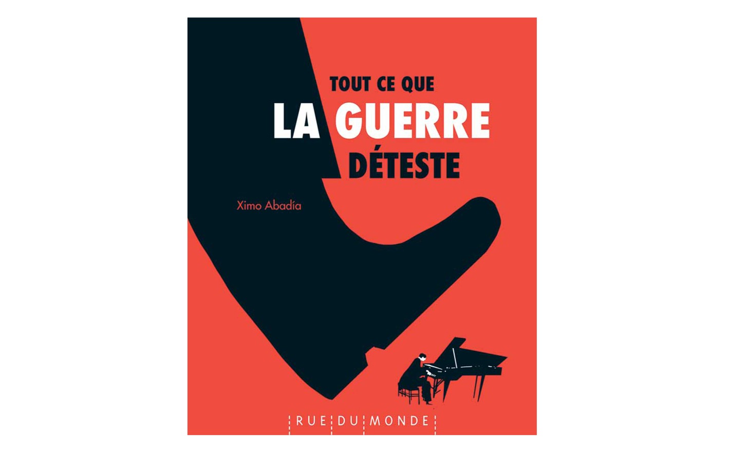 Couverture de l'album jeunesse Tout ce que la guerre déteste