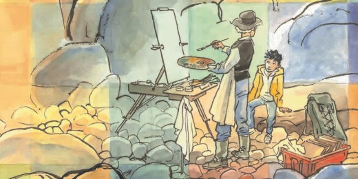 Le peintre Cavallo dessiné par François Place, filmé par Barbet Schroeder