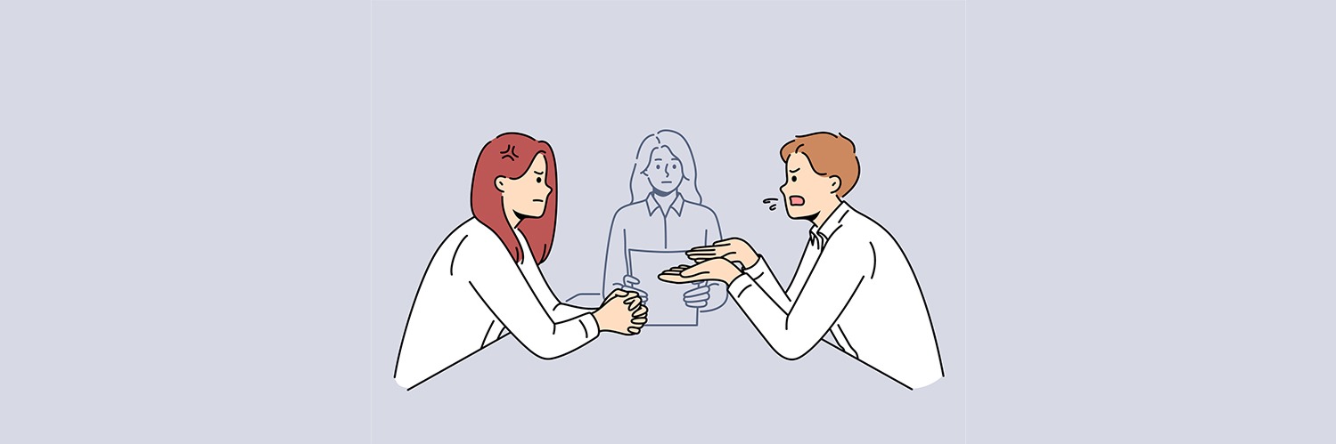 Illustration désaccord des parents autour de la séparation