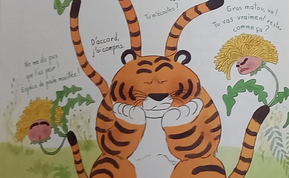 Livre jeunesse Le tigre et le pissenlit