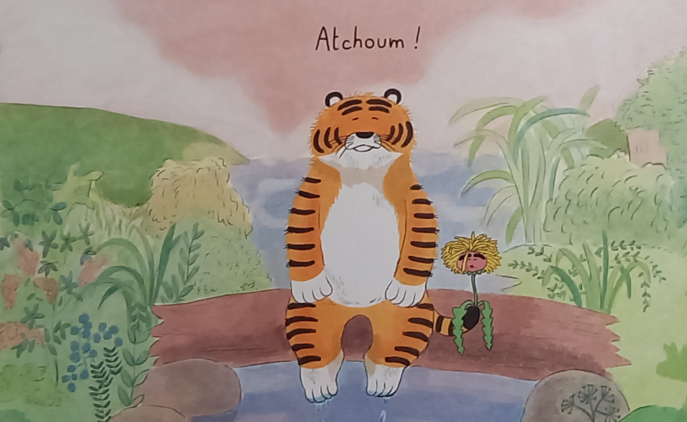 Livre jeunesse Le tigre et le pissenlit