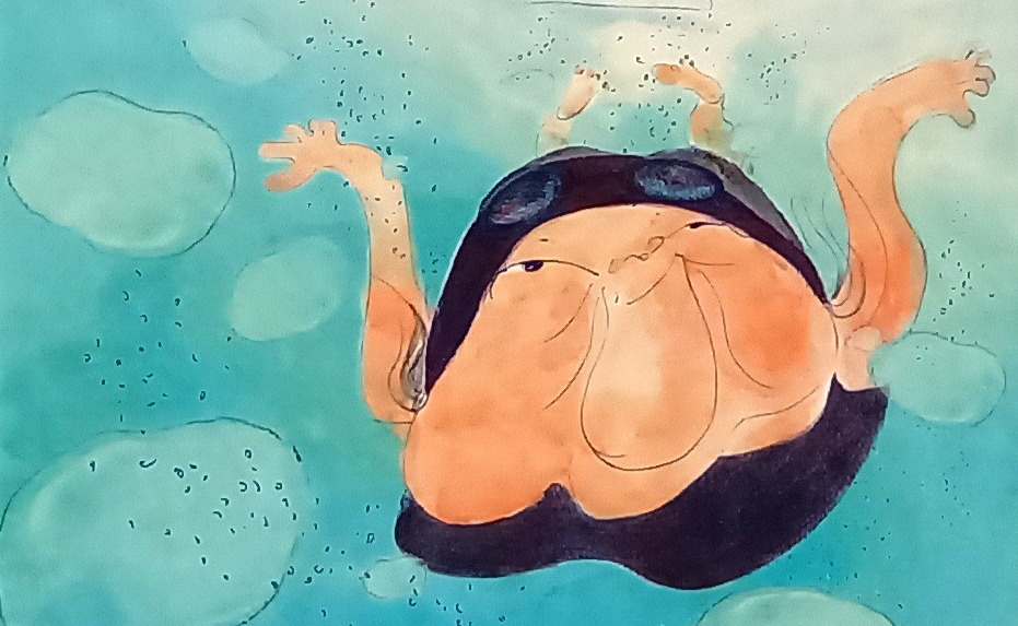 littérature jeunesse coréenne album À l’eau, de Heejin Park 
