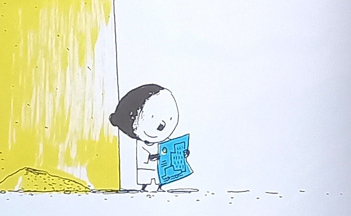livre jeunesse Ici et là-bas pages intérieures