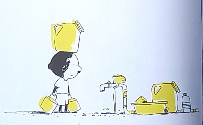 livre jeunesse Ici et là-bas pages intérieures