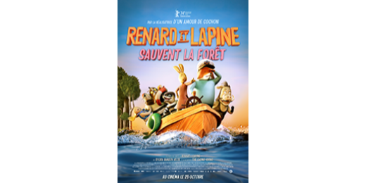 Renard et Lapine sauvent la forêt, un film d’animation coloré et dynamique qui explore à hauteur d’enfant le thème de la destruction de l’environnement