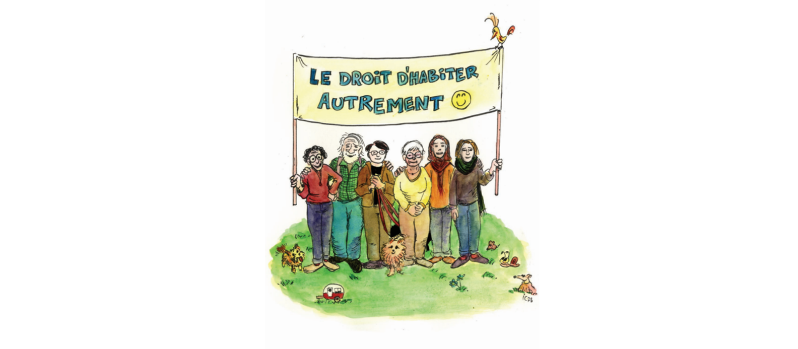 Le droit d’habiter autrement, une BD qui met en scène les enjeux de l’habitat permanent