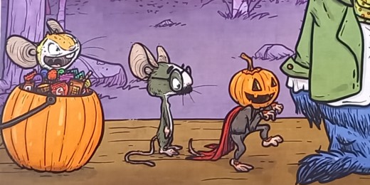 Halloween littérature jeunesse avec Maman Ours et la citrouille qui fiche la trouille, de Ryan T. Higgins (Albin Michel Jeunesse)