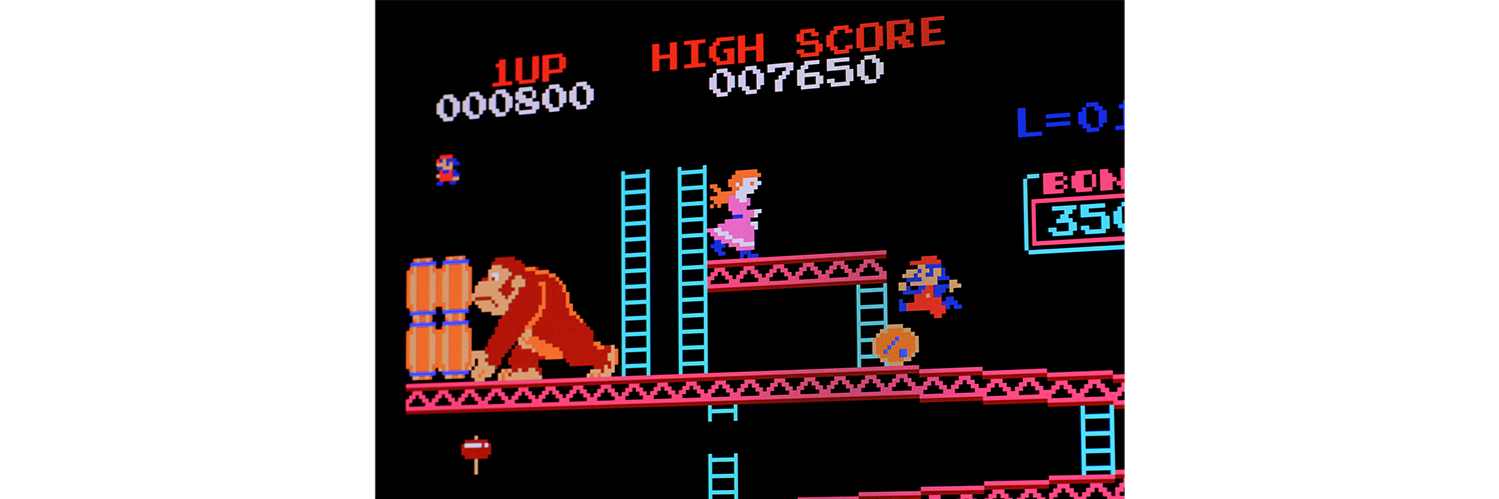 jeux vidéo vintage : Marion, princesse Peach et Donkey King