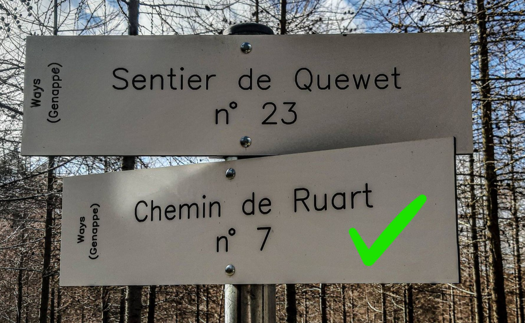 Prendre le chemin de Ruart