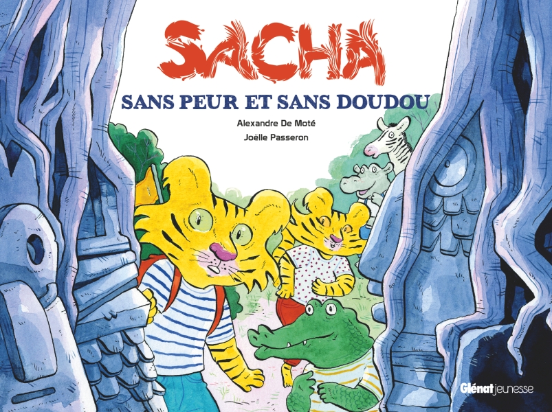 Cover livre jeunesse Sacha sans peur et sans doudou