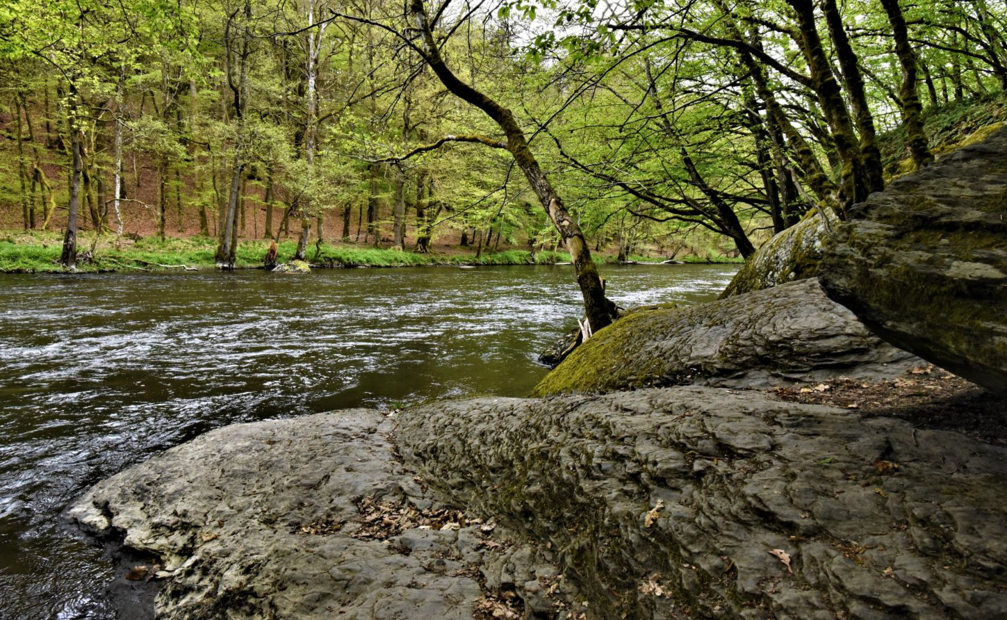 Promenade près de la rivière à Nadrin