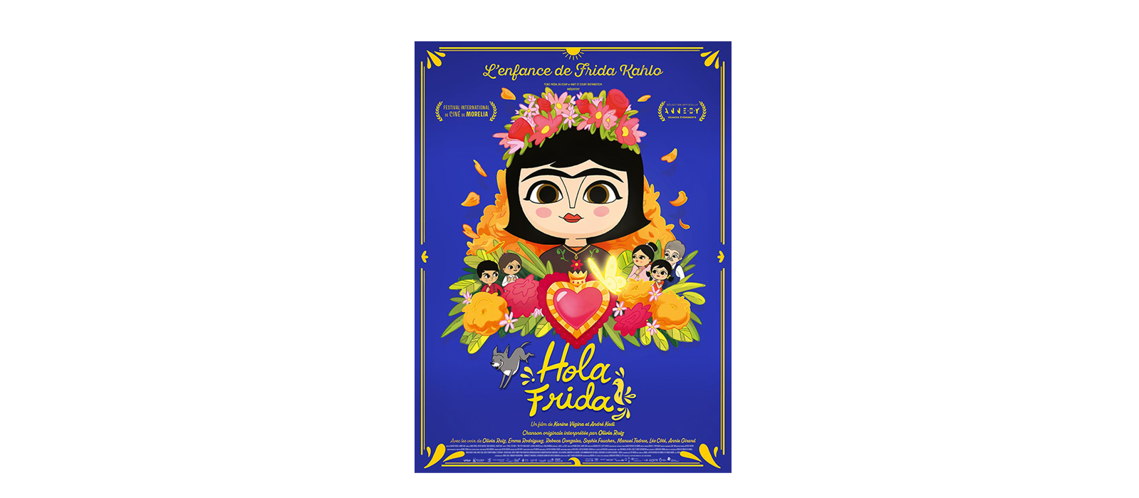 Un film d’animation, émouvant et coloré, qui raconte l’enfance de Frida Kahlo