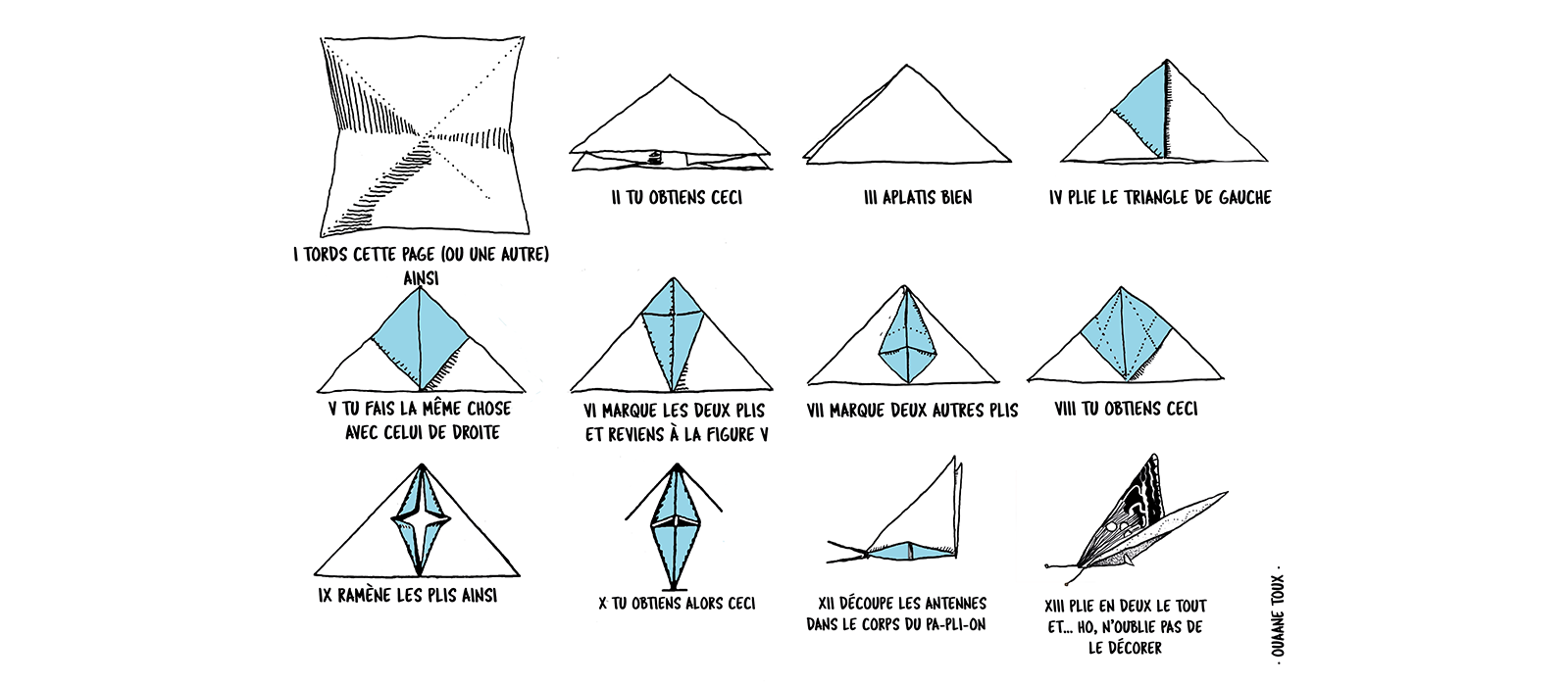 Un jeu graphique de pliage
