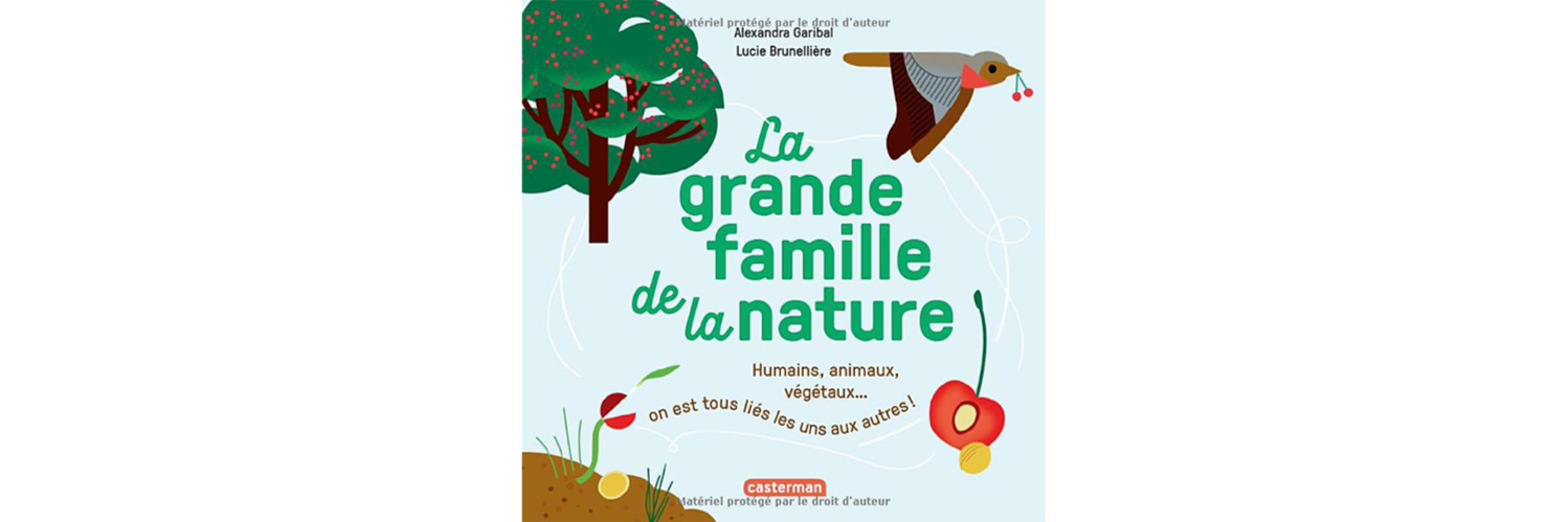 cover livre jeunesse la grande famille de la nature 