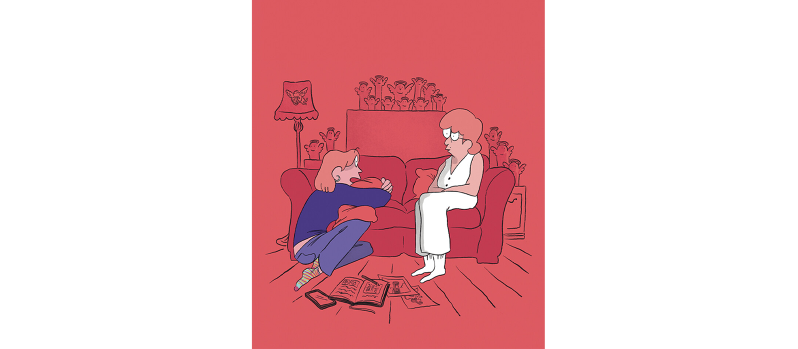 Blanche de Maëlle Réat, BD autour de la toxicomanie d'une mère