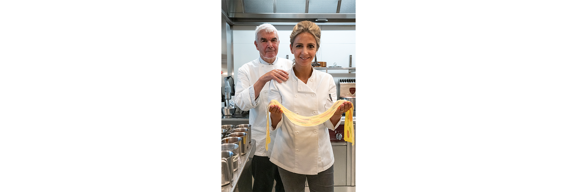 La cheffe Marie Trignon et son père