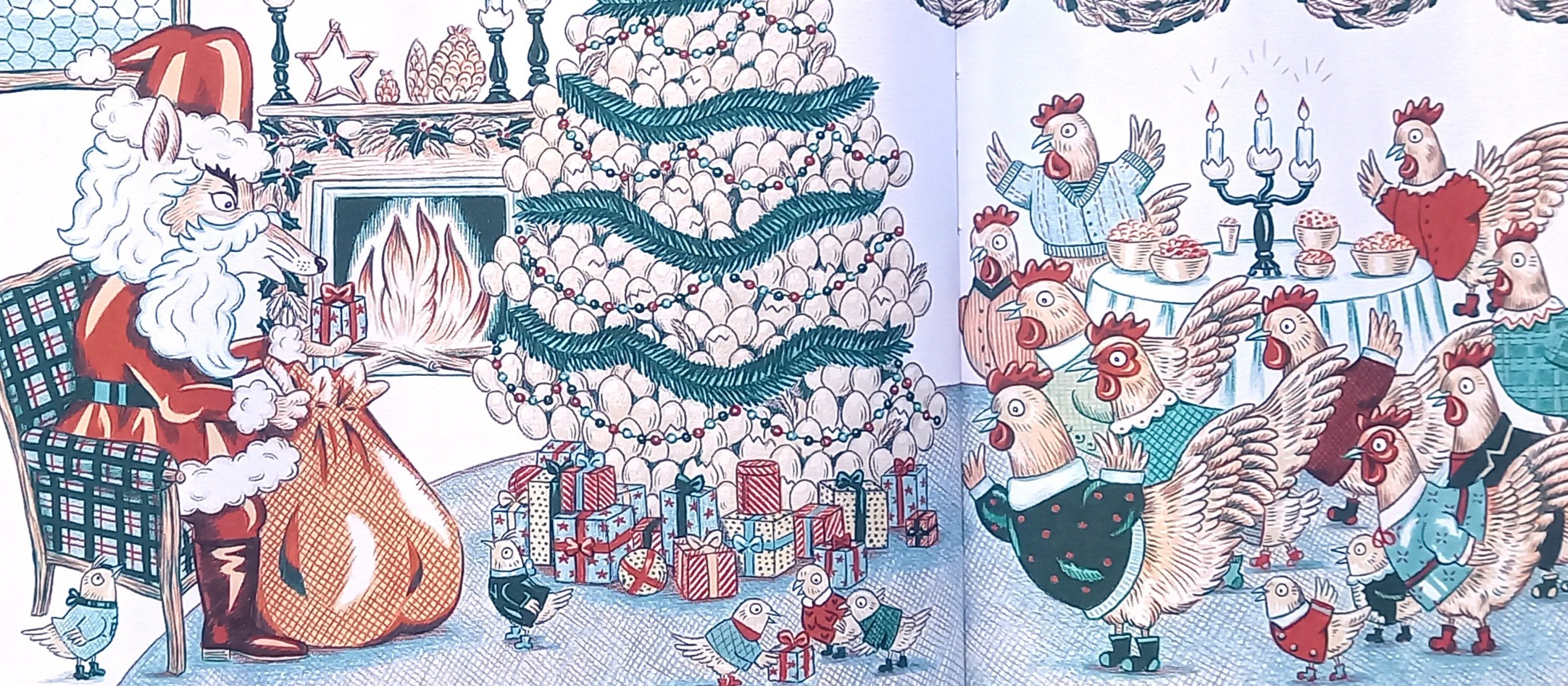 Le renard de Noël, d’Éric Sanvoisin et Delphine Jacquot (L’étagère du bas)