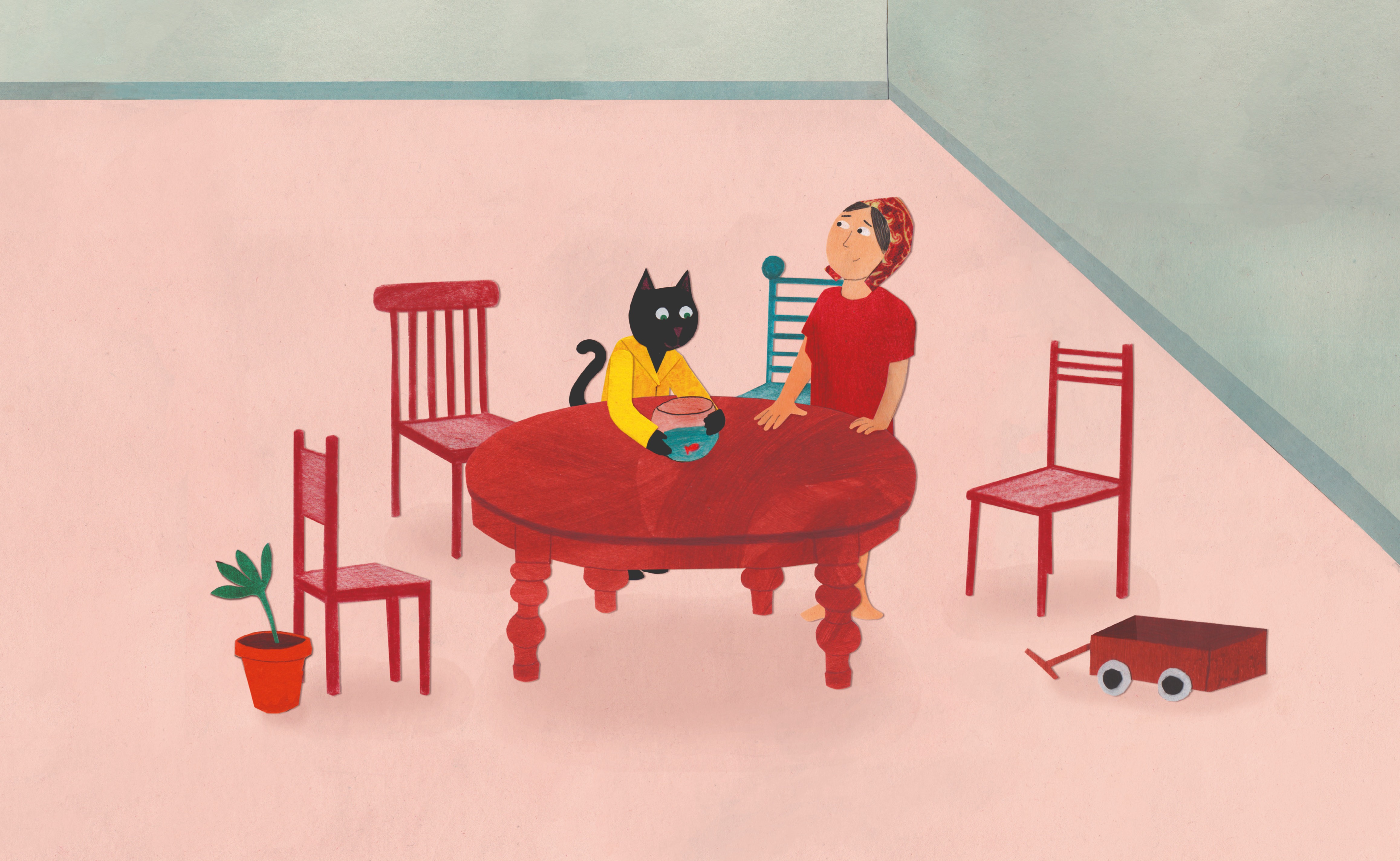 La dame aux 40 chats, de Ludovic Flamant et Mathilde Brosset (Pastel/L’école des loisirs) 