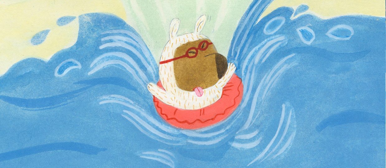 Péril à la piscine, de Johanna Thydell et Sara Gimbergsson (éd. Versant Sud)
