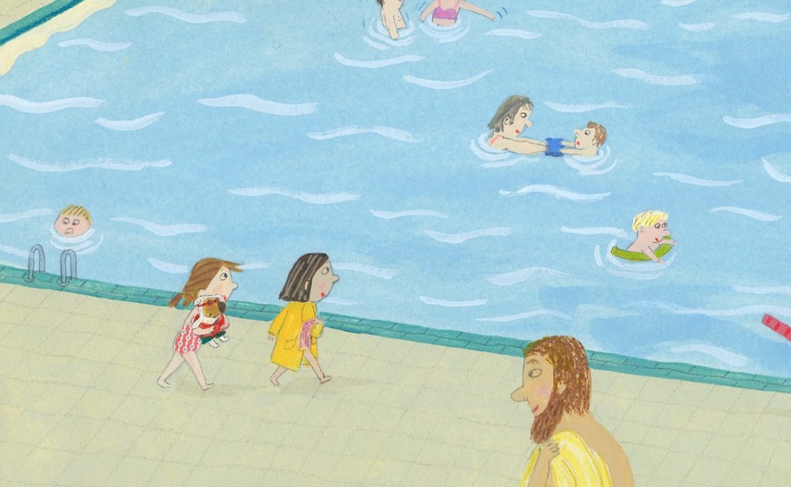 Livre jeunesse Péril à la piscine