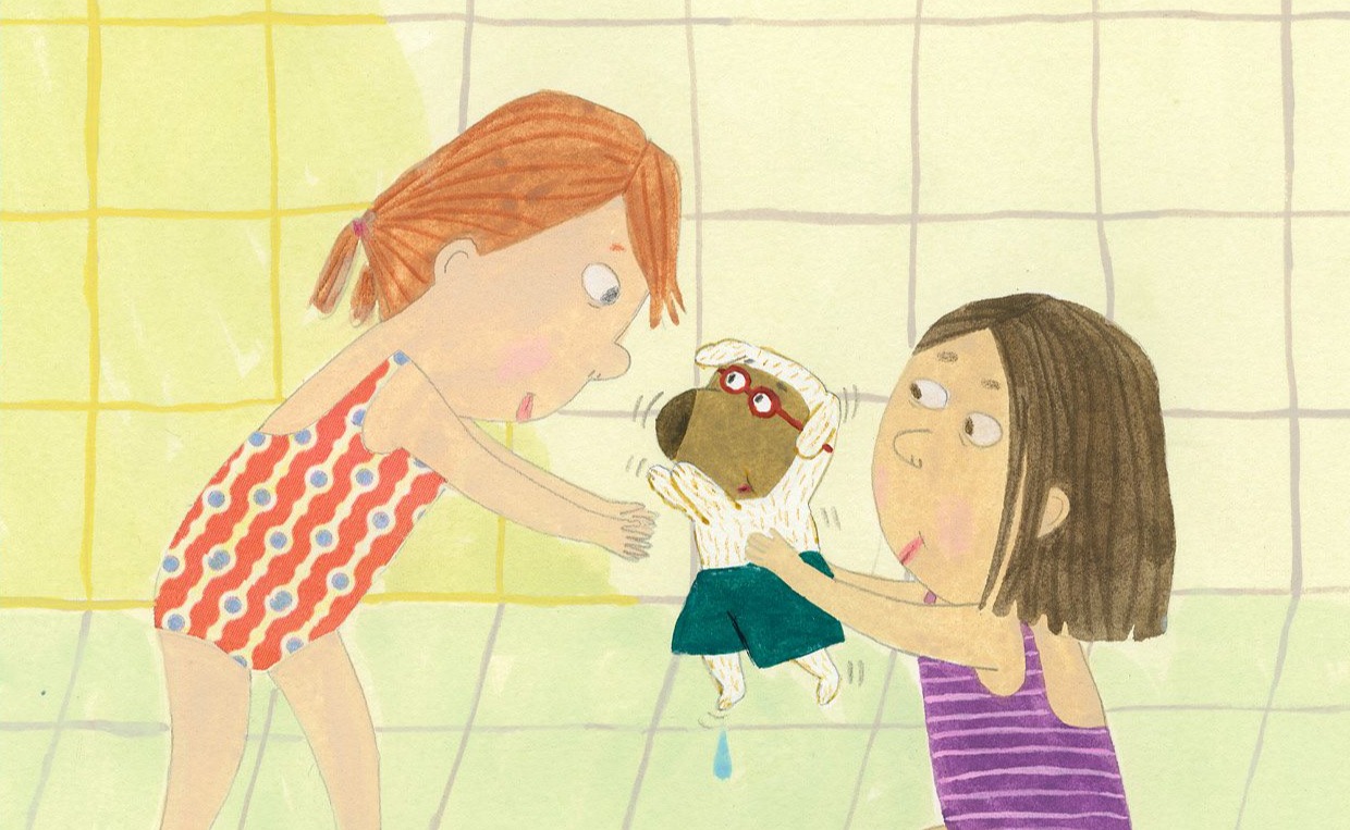 Livre jeunesse Péril à la piscine