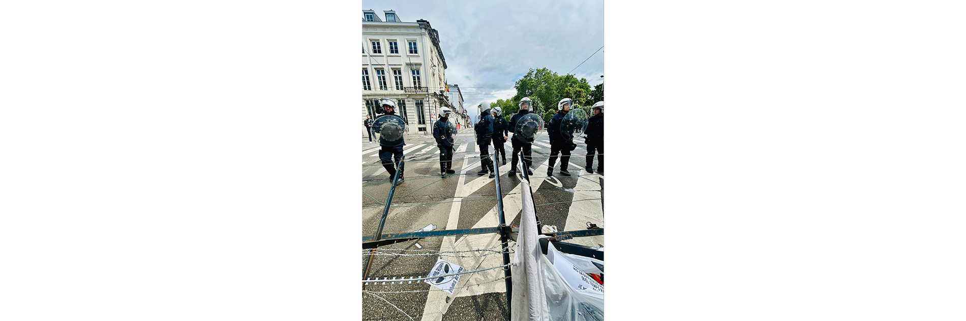 Dispositif police manif annti-réforme enseignement