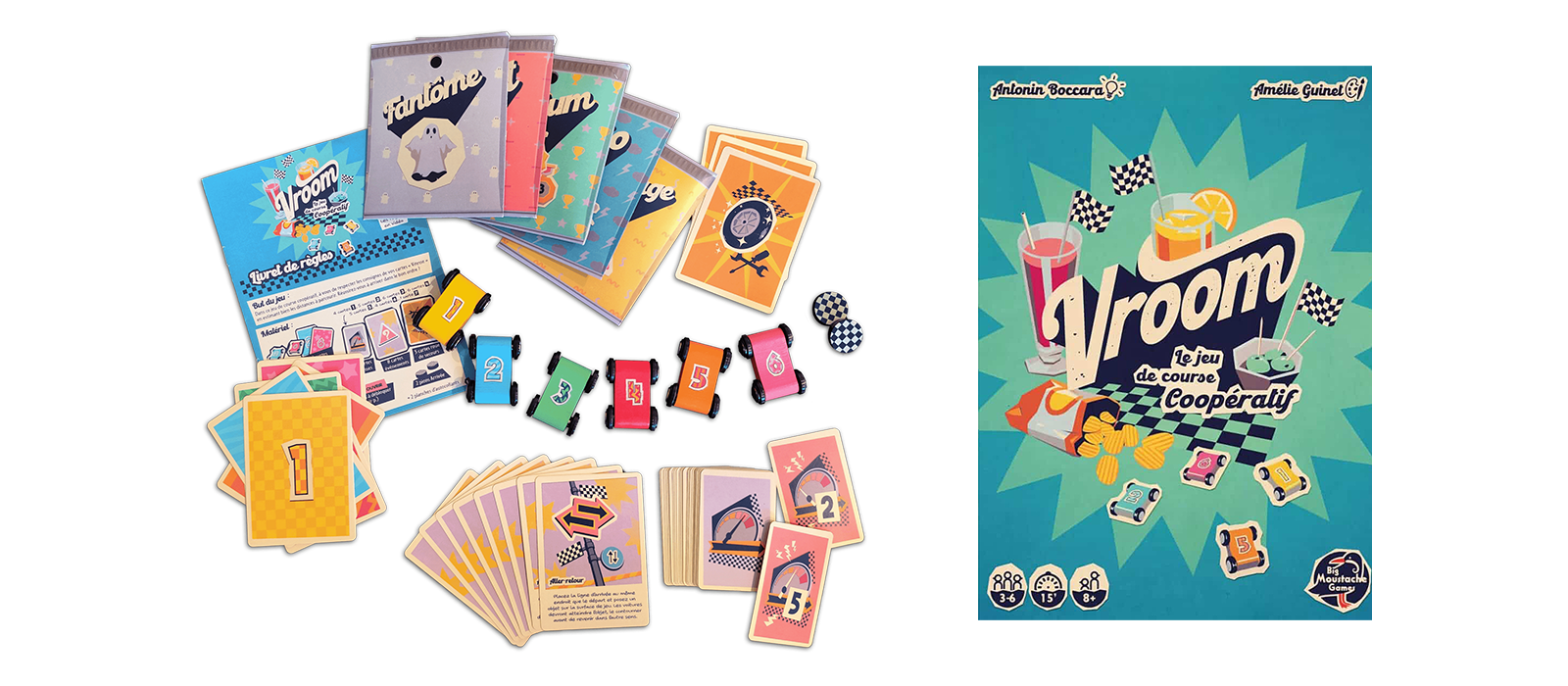 Vroom, un jeu coopératif complètement zinzin, sans plateau ni case