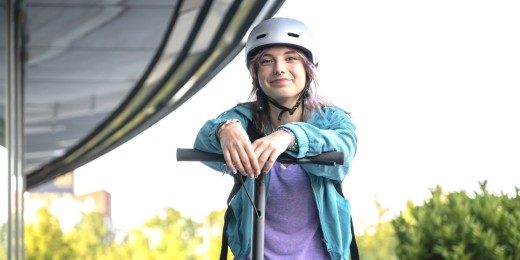 Trottinettes et casque
