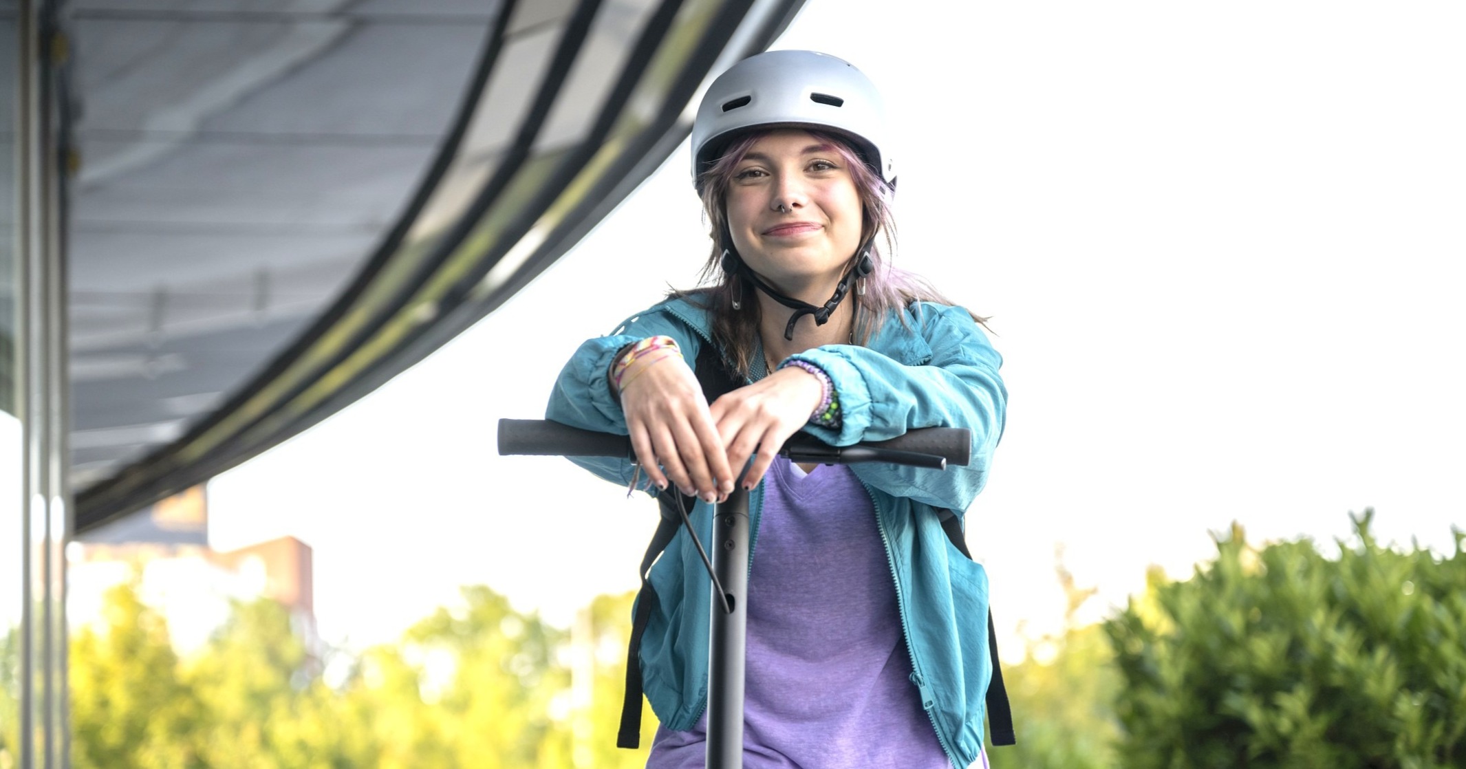 Trottinettes et casque
