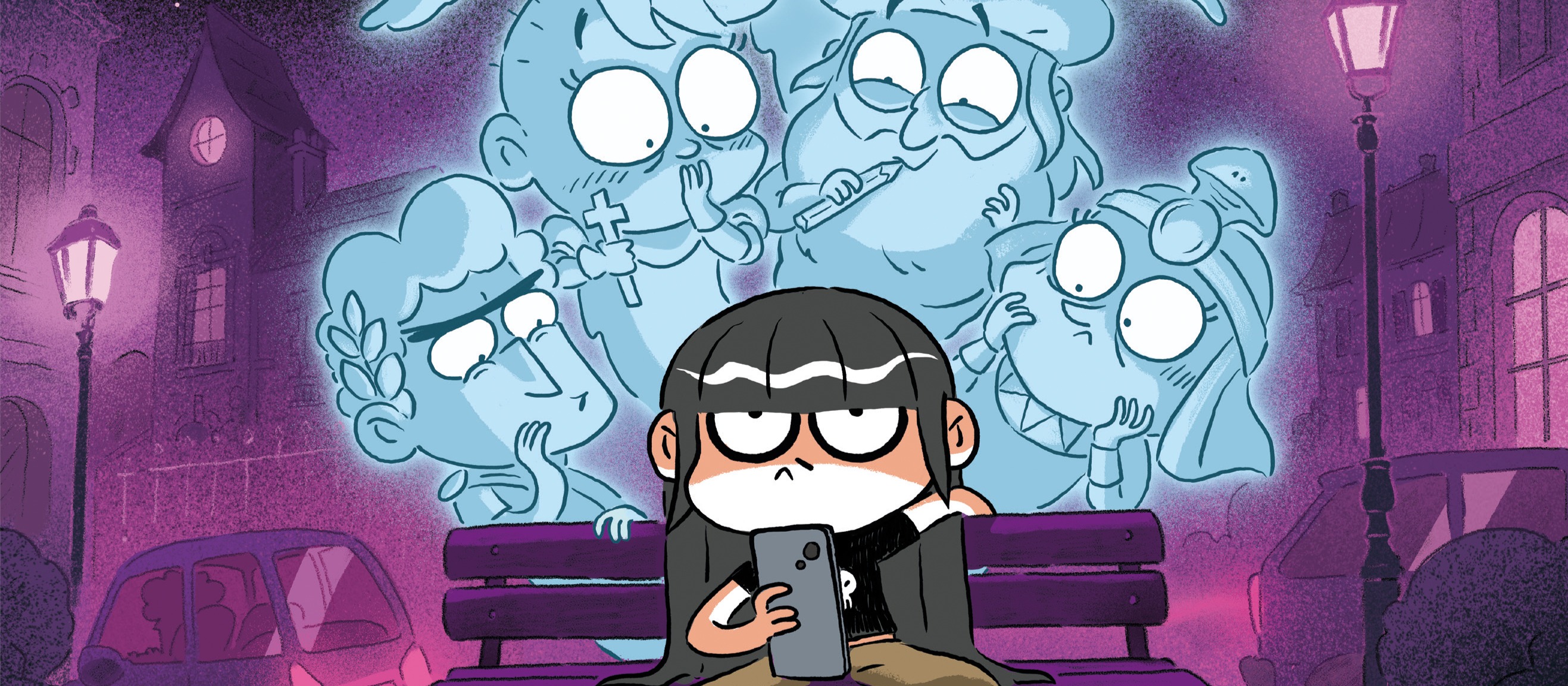 Extrait de la couverture de "Post Mortem" (édition Quelle Histoire, 2026)