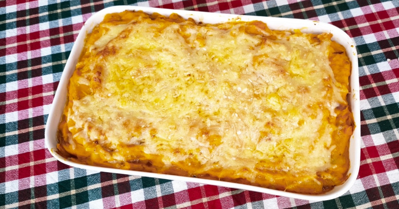 Gratin de patate douce et butternut