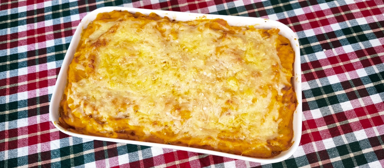 Gratin de butternut et patate douce